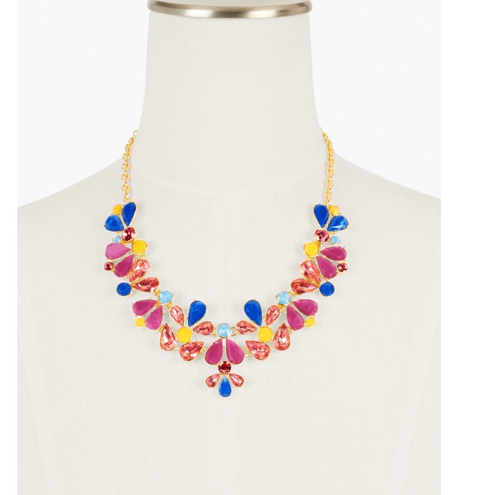 Talbots Geo floral necklace